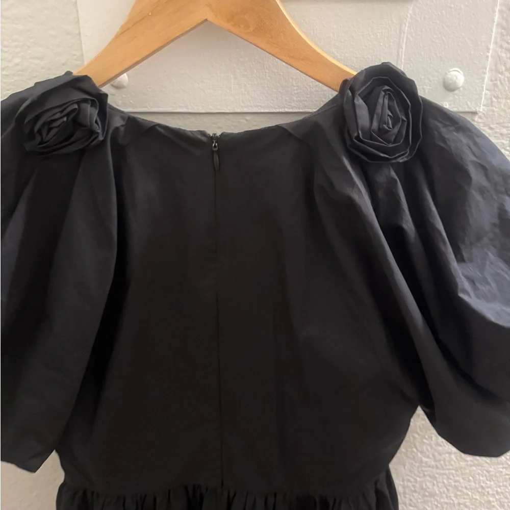 English Factory Black Ruched Ruffled Mini Dress - Picture 7 of 15